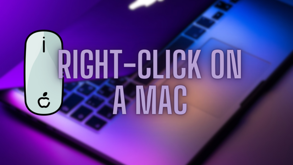 right-click on a Mac