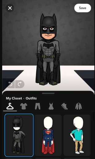Dressing Your Bitmoji as Batman