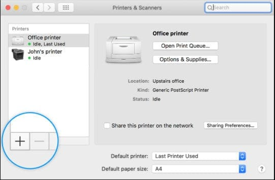 Reinstall the Printer Using the AirPrint Protocol