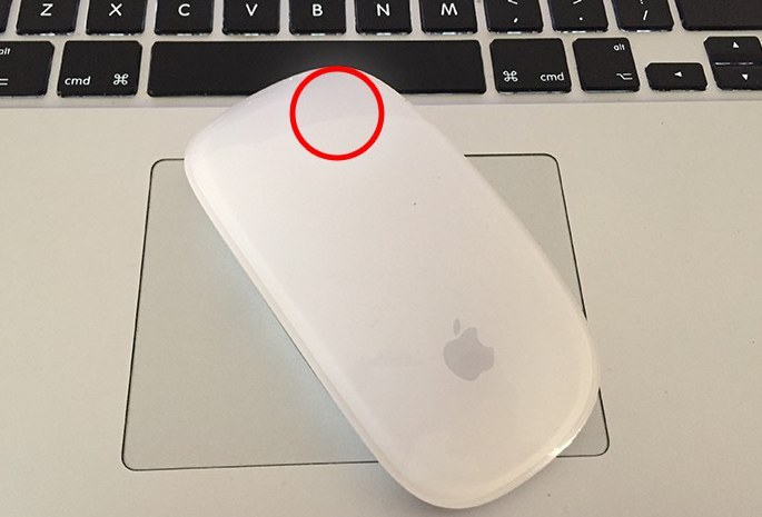 right-click with an Apple Magic Mouse