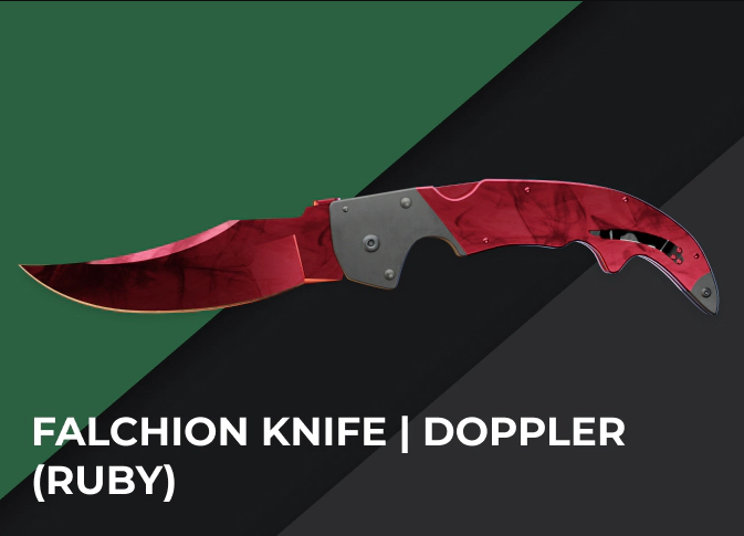 Falchion Knife | Doppler (Ruby)