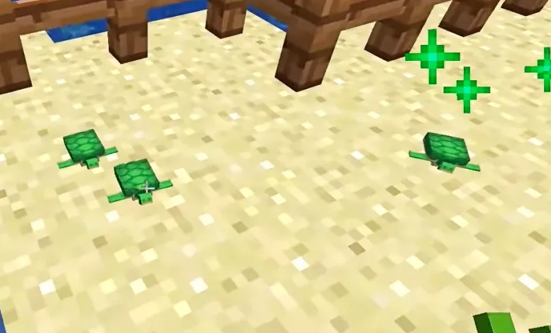 Small minecraft turtles