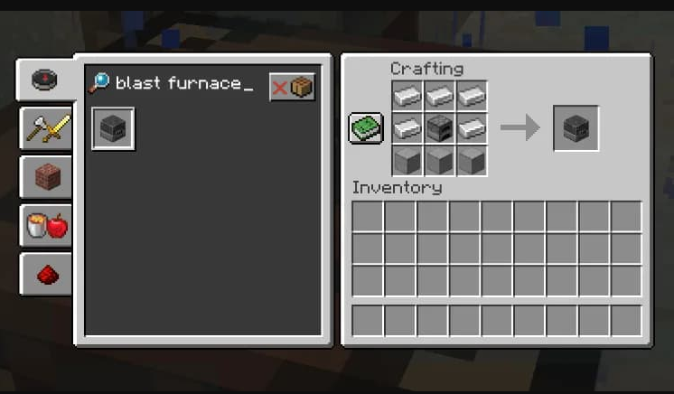 blast furnace minecraft recipe