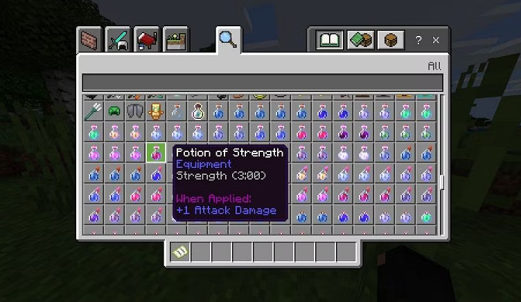 potion of strength in Minecraft